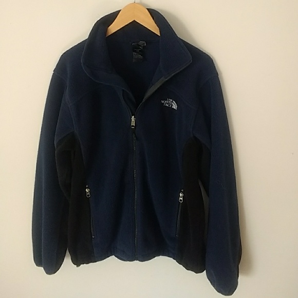 GUC The North Face Navy and Black Fleece Jacket - Picture 5 of 7
